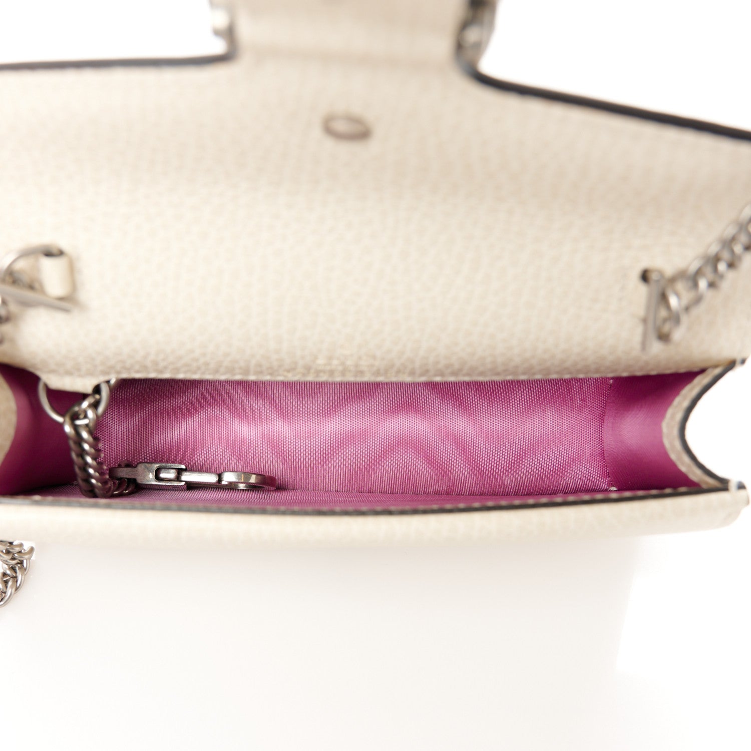 Gucci Dollar Calfskin Crystal Super Mini Dionysus Shoulder Bag Mystic White Black Diamond 5 of 10