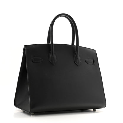 Hermes Madame Calfskin Birkin Sellier 30 Black 3 of 11
