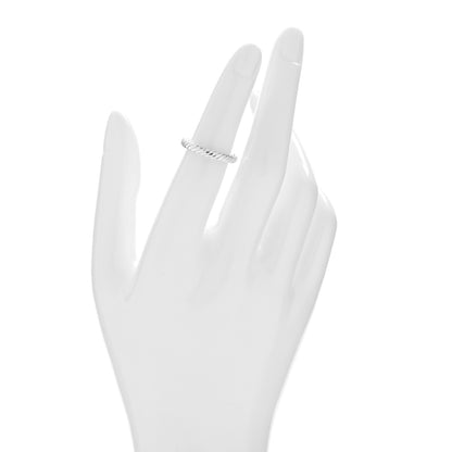 David Yurman Sterling Silver Cable Classics Band Ring 49 5 2 of 4