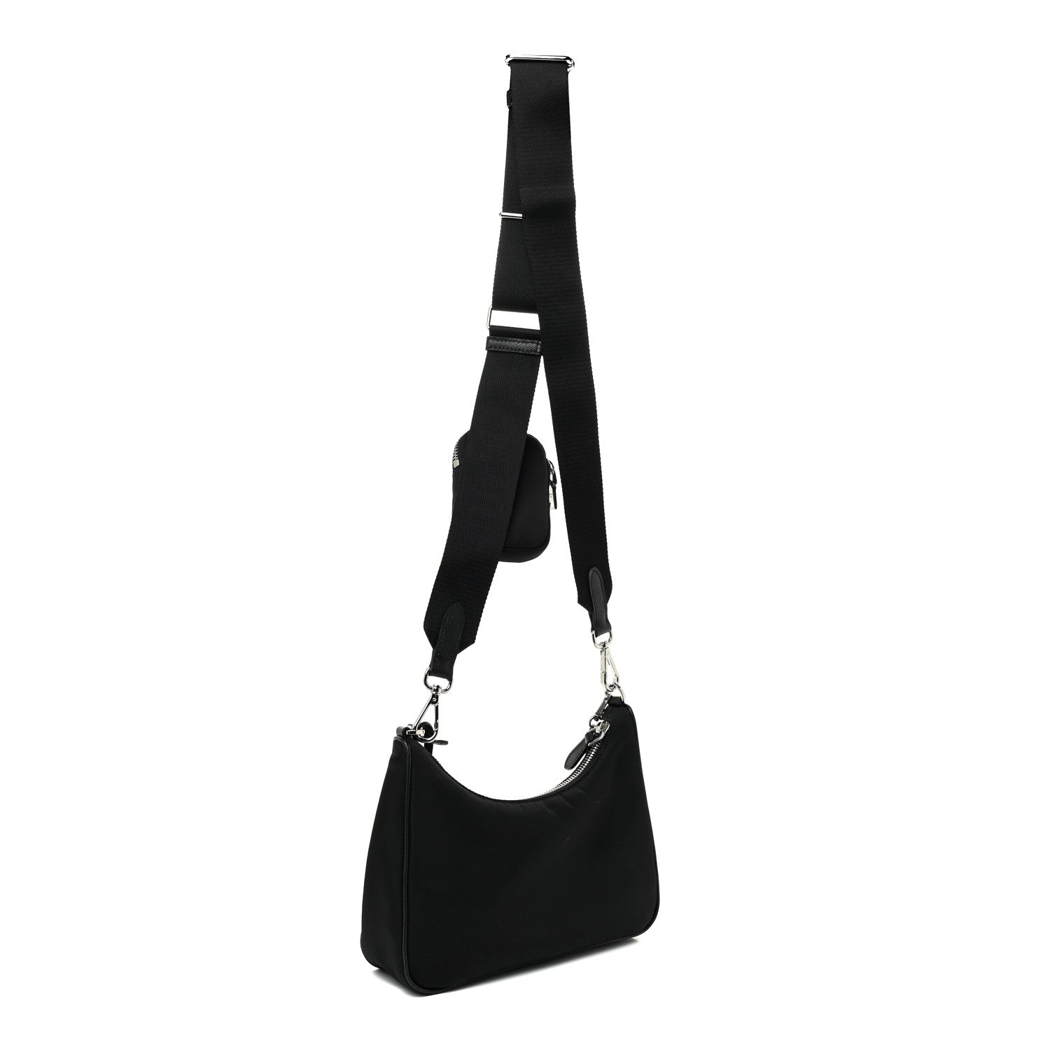 Prada Nylon Re-Edition 2005 Shoulder Bag Black 3 of 22