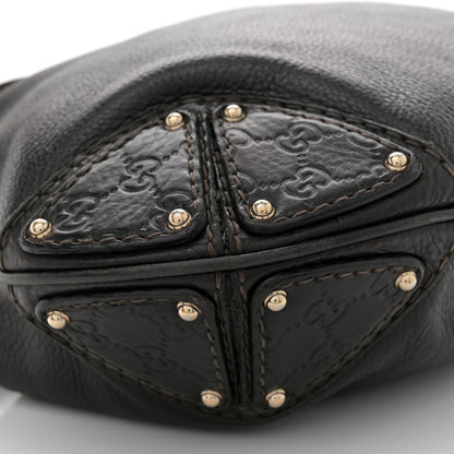 Gucci Calfskin Large Indy Top Handle Hobo Black 9 of 12