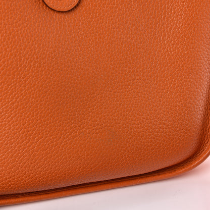 Hermes Taurillon Clemence Evelyne III PM Orange 11 of 13