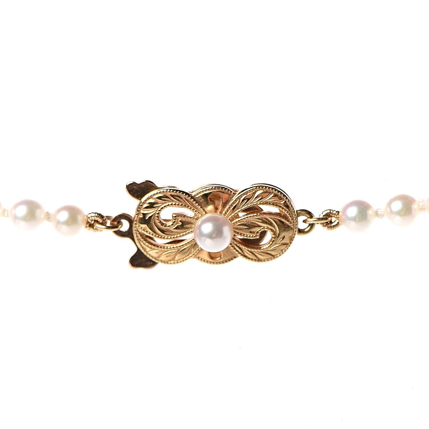 Mikimoto 18K Yellow Gold Akoya Pearl 3.5-8mm Graduated Strand Necklace 23.5" 5 of 6