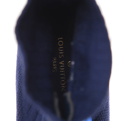 Louis Vuitton Stretch Fabric LV Black Heart Sock Sneaker 38 Marine 9 of 9
