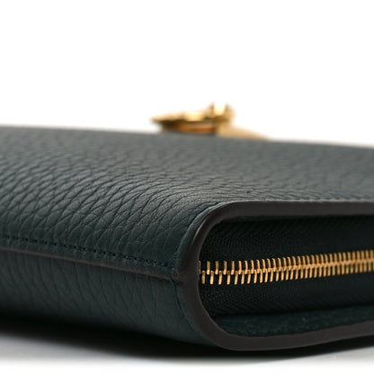 Mulberry Heavy Grain Calfskin Iris Wallet On Chain Mulberry Green 10 of 10
