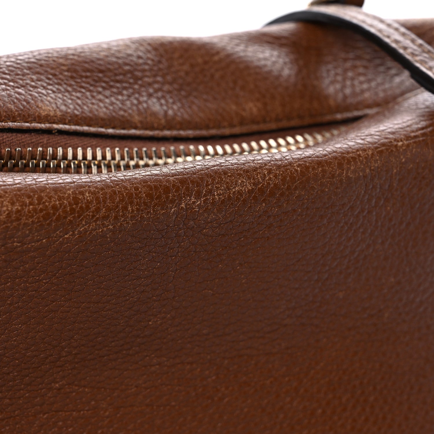 Gucci Pebbled Calfskin Medium Bree Shoulder Bag Nut Brown 26 of 32