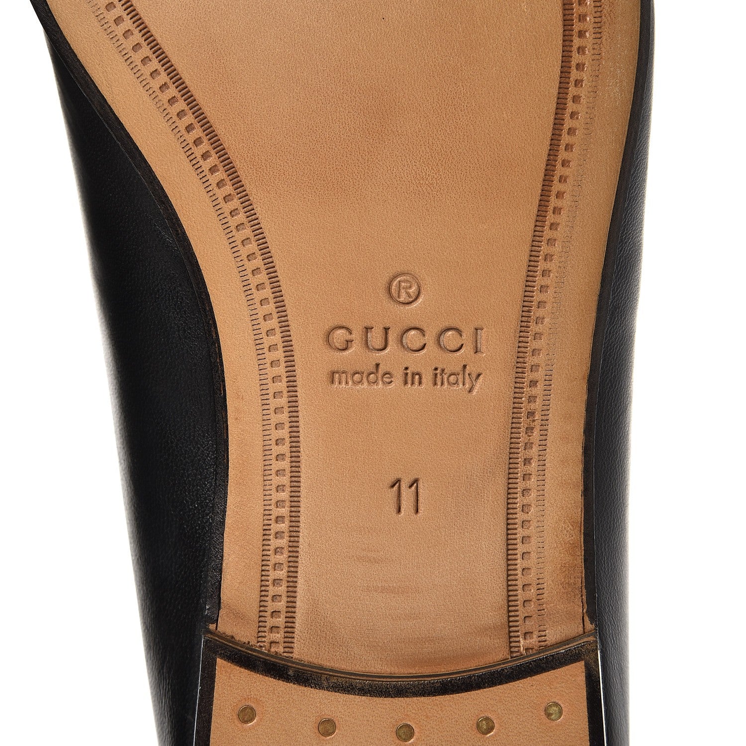 Gucci Lambskin Wolf Embroidered Mens Brixton Horsebit Loafers 11 Black 7 of 12