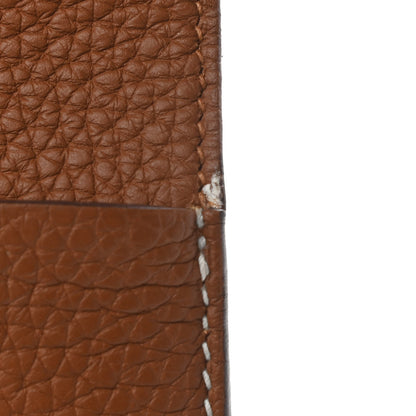 Hermes Taurillon Clemence Halzan 31 Gold 13 of 14