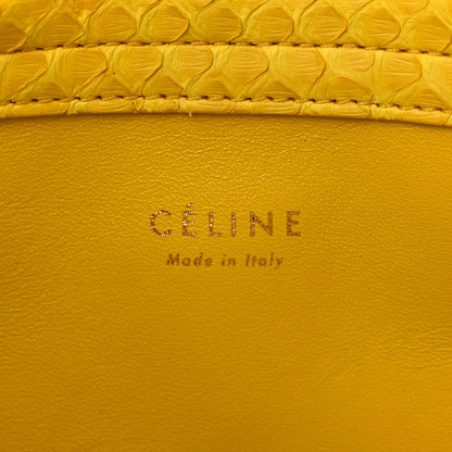 Celine Snakeskin Medium Phantom Luggage Yellow 6 of 10