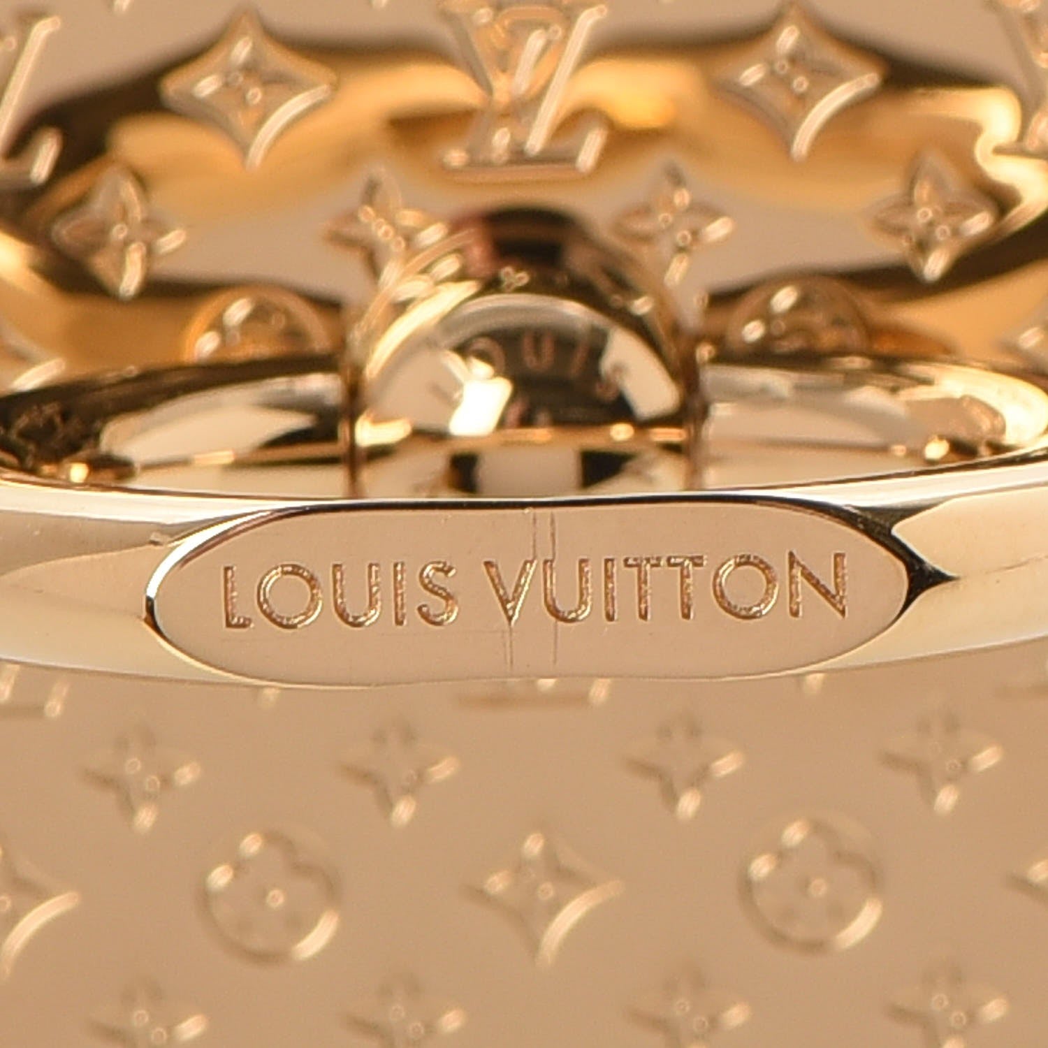 Louis Vuitton Nanogram Phone Ring Holder Gold 5 of 8