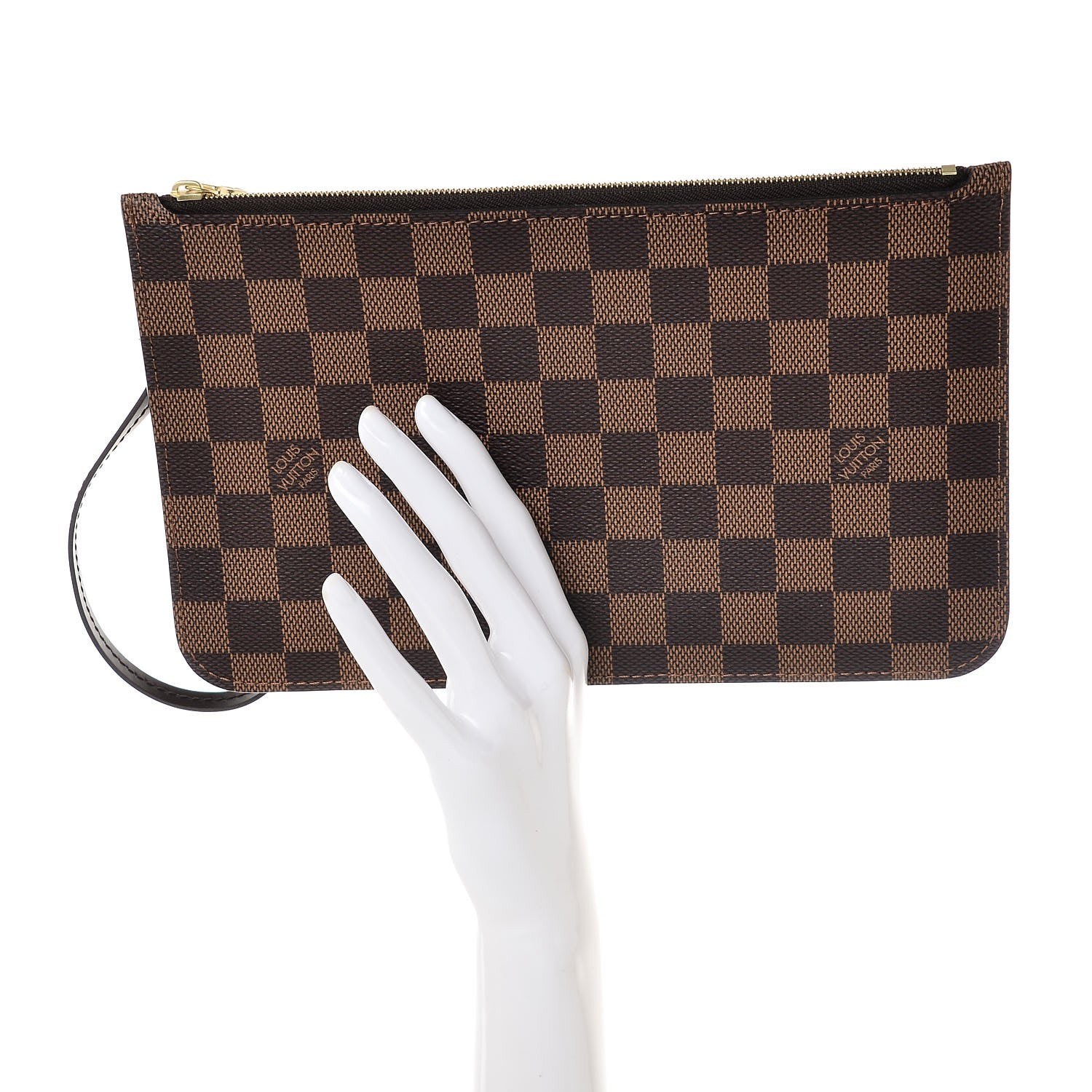 Louis Vuitton Damier Ebene Neverfull MM GM Pochette 2 of 8