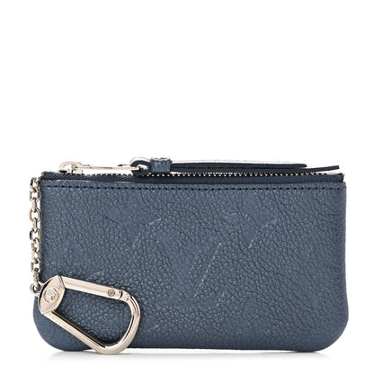 Louis Vuitton Metallic Empreinte Monogram Giant Key Pouch Navy Nacre 1 of 8