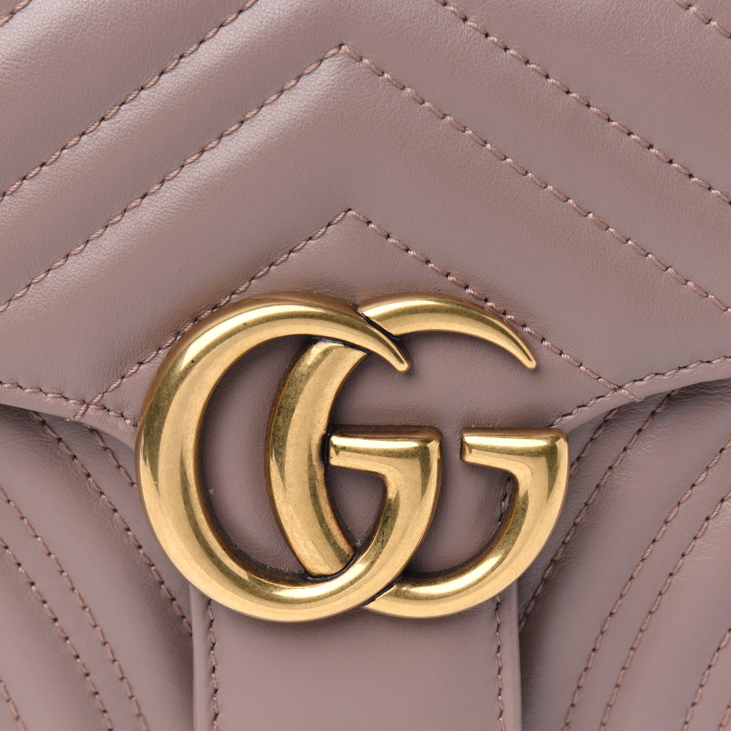 Gucci Calfskin Matelasse Small GG Marmont Shoulder Bag Porcelain Rose 5 of 5
