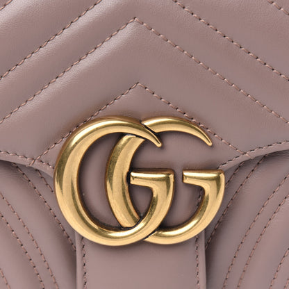 Gucci Calfskin Matelasse Small GG Marmont Shoulder Bag Porcelain Rose 5 of 5
