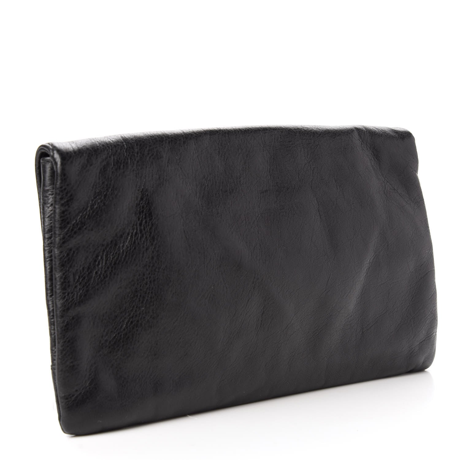 Balenciaga Agneau Giant 12 Rose Gold Hardware Envelope Clutch Black 3 of 10