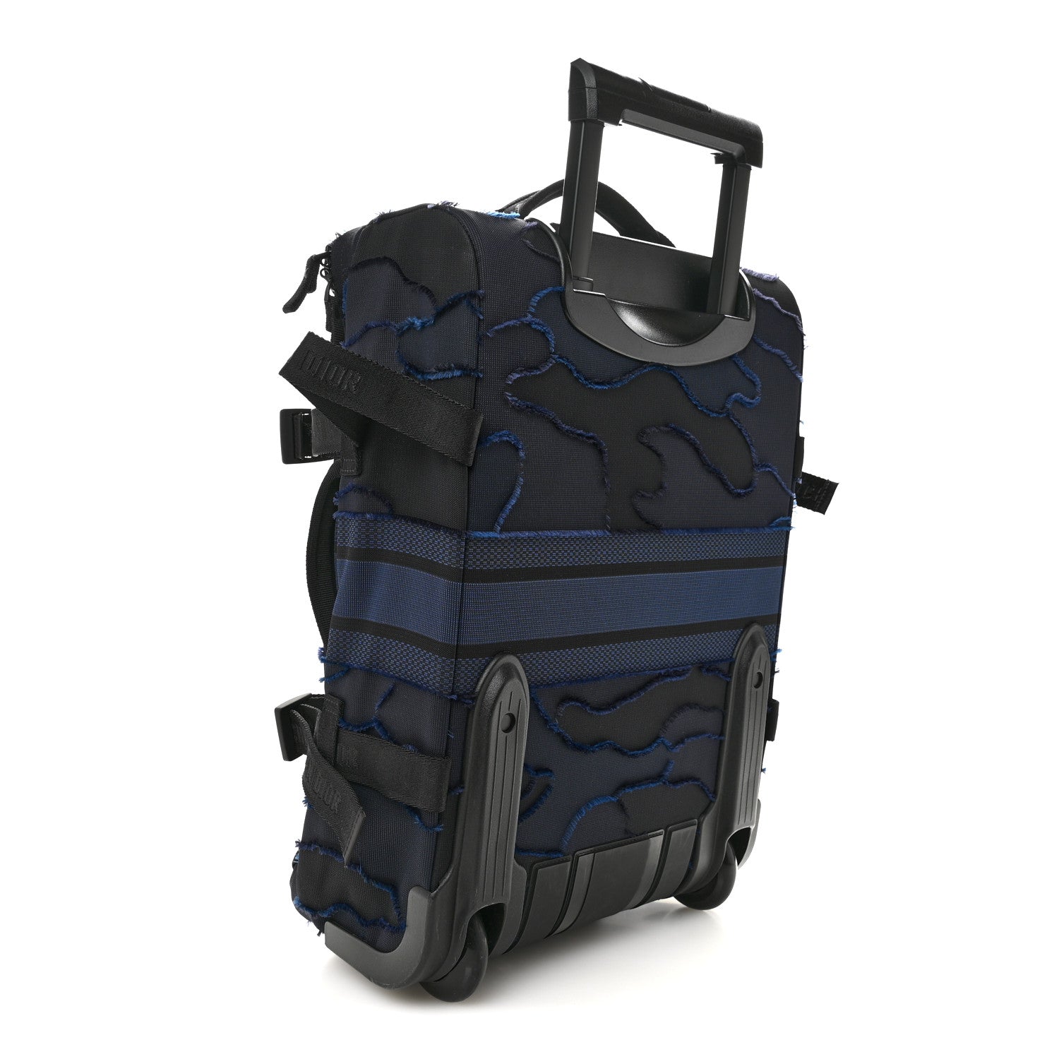 Christian Dior Canvas Small Diortravel Suitcase Blue Multicolor 2 of 10