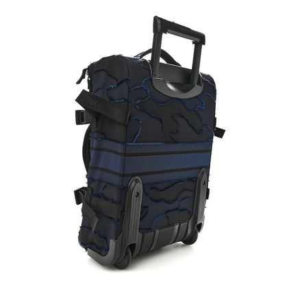 Christian Dior Canvas Small Diortravel Suitcase Blue Multicolor 2 of 10
