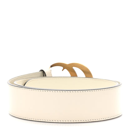 Gucci Calfskin Double G 40mm Belt 80 32 Mystic White 2 of 5
