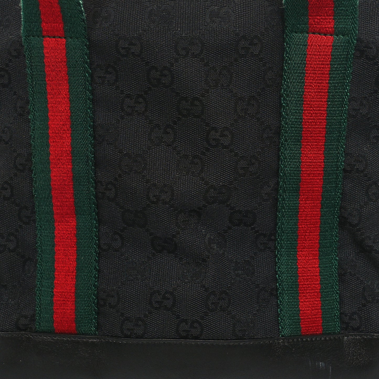 Monogram Web Dog Carrier Black