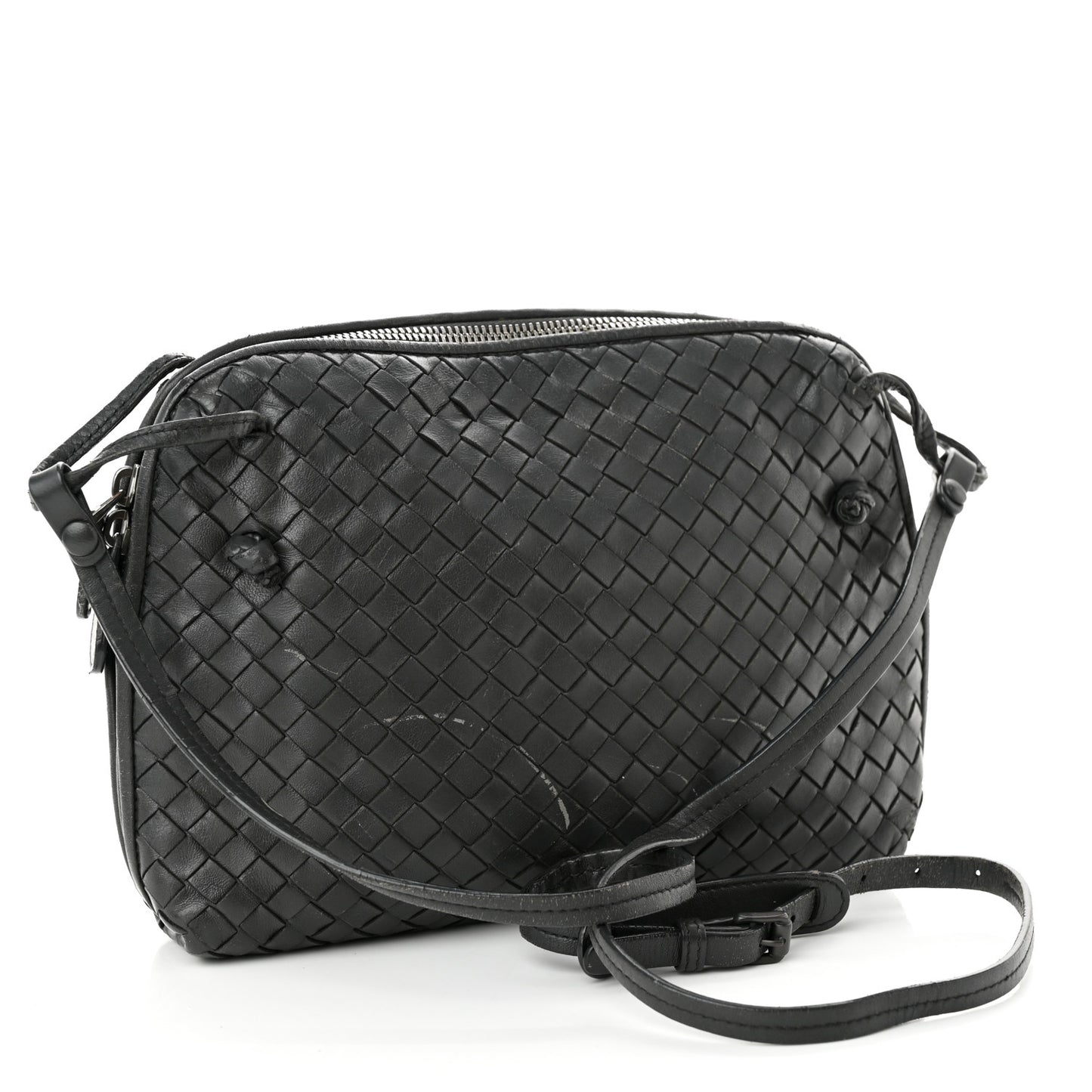 Nappa Intrecciato Nodini Bag Black