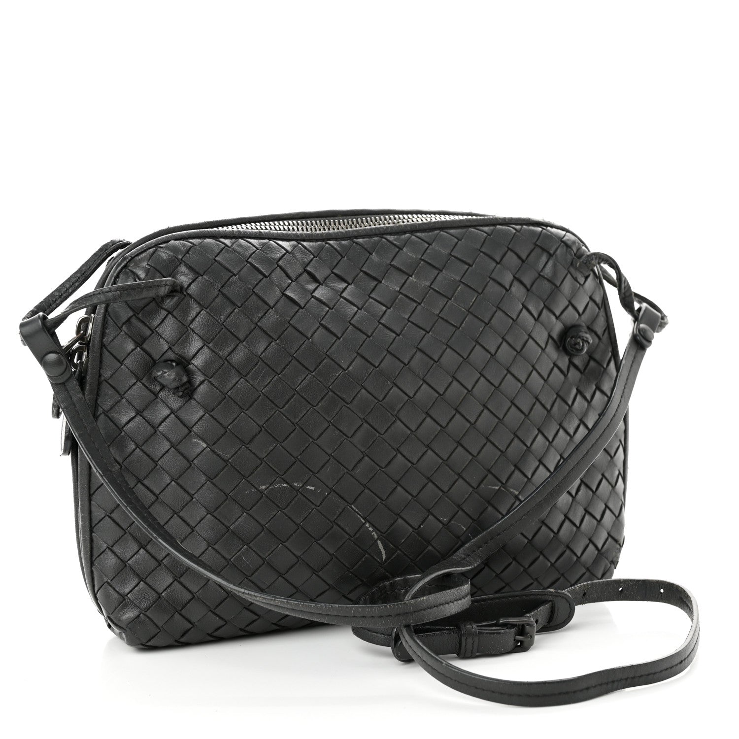 Bottega Veneta Nappa Intrecciato Nodini Bag Black 3 of 15