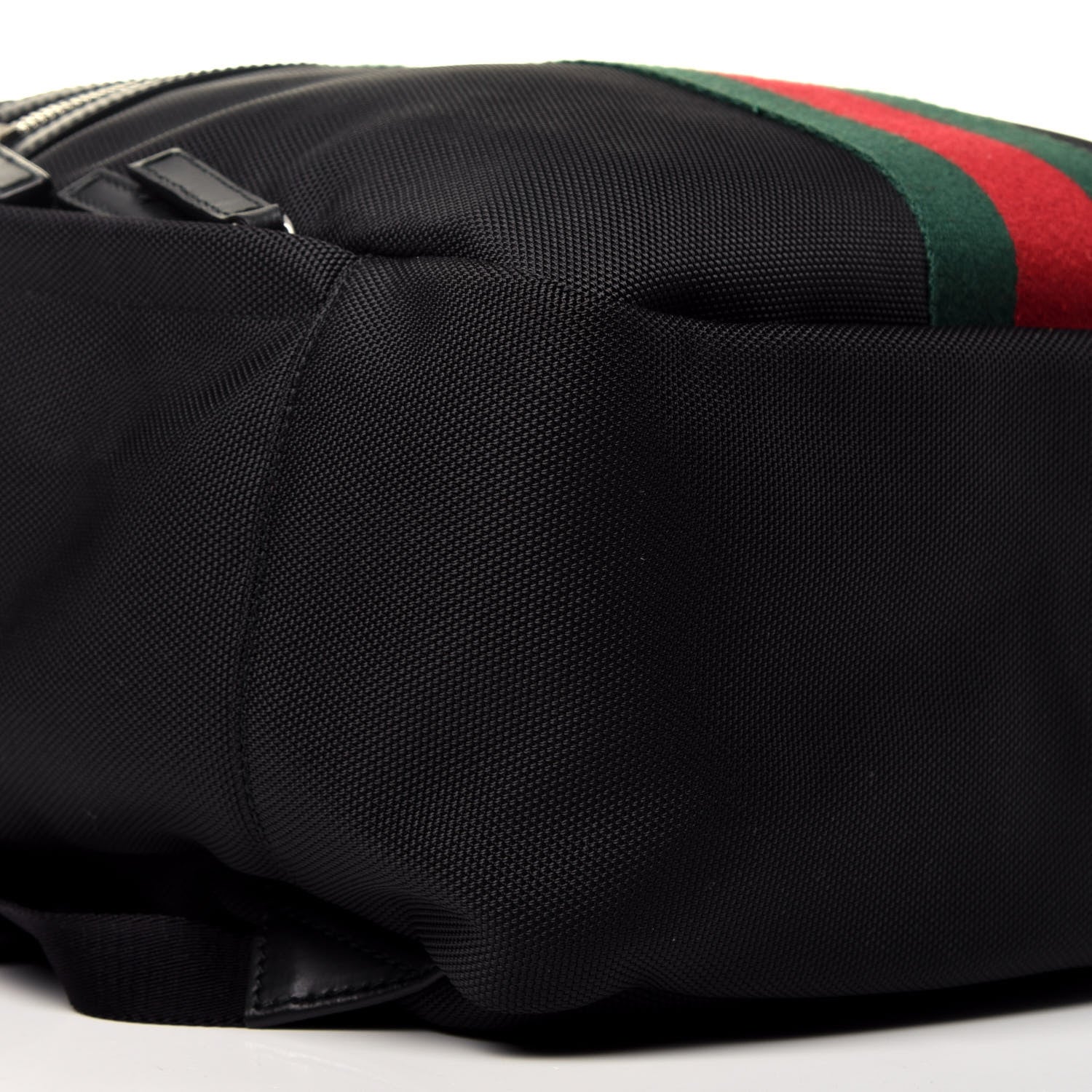 Gucci Techno Canvas Appia Calfskin Web Tote Backpack Black 8 of 9