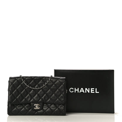 Chanel Caviar Quilted Clutch With Chain Flap Black 17 of 17