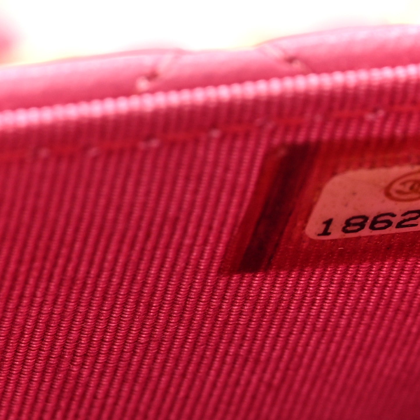 Lambskin Quilted Wallet On Chain WOC Pink