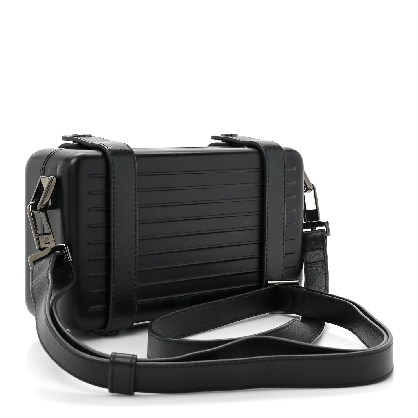 Matte Polycarbonate Personal Cross-Body Bag Black