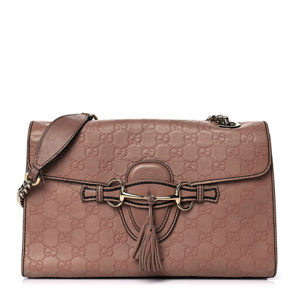 Gucci Guccissima Medium Emily Chain Shoulder Bag Camelia 1 of 14