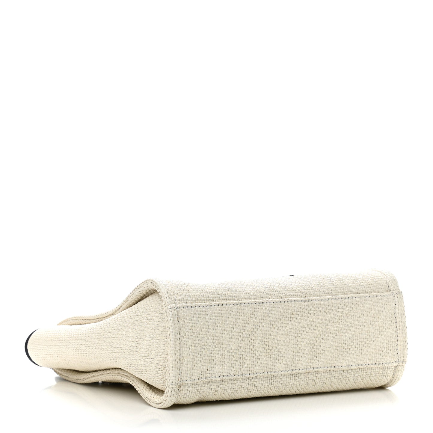 Mixed Fibers Mini Deauville Tote White