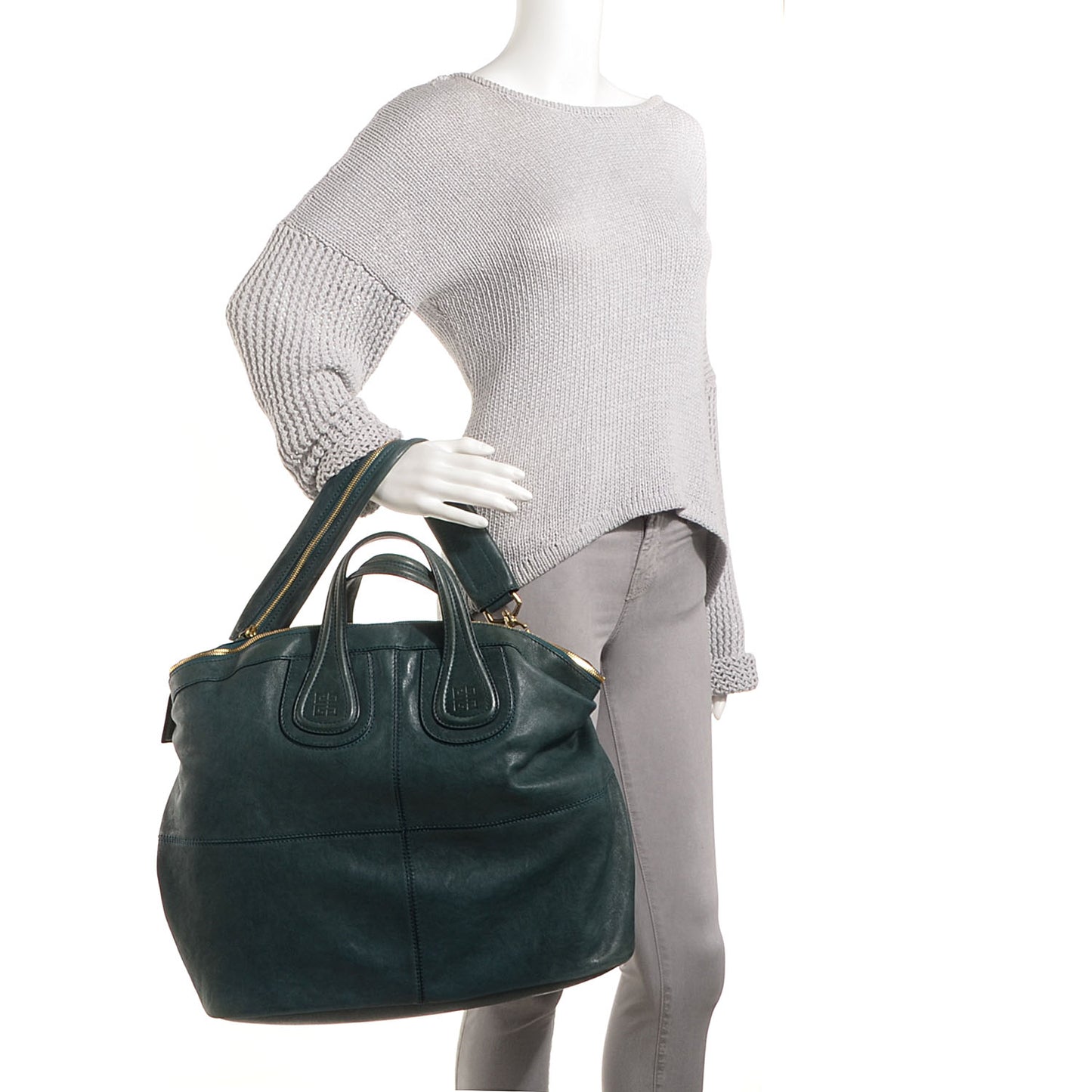 Leather Large Nightingale Peacock
