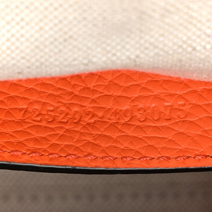 Gucci Piuma Calfskin Jumbo GG Embossed Mini Duffle Bag Good Orange 7 of 13