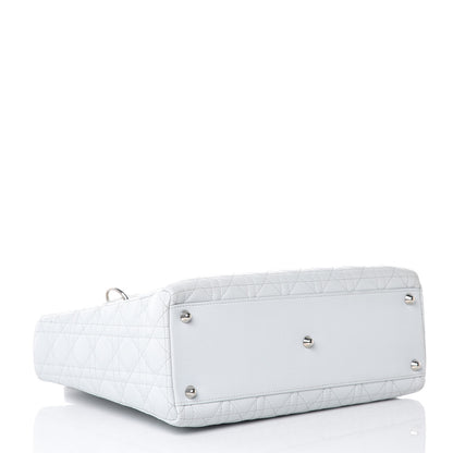 Christian Dior Lambskin Cannage Large Lady Dior Grey 5 of 11