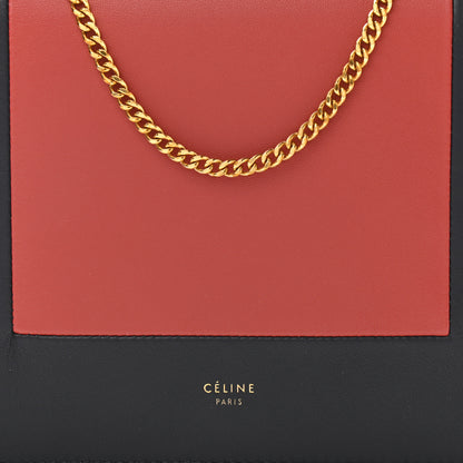 Celine Smooth Lambskin Frame Evening Chain Clutch Dark Navy Claycourt 7 of 10