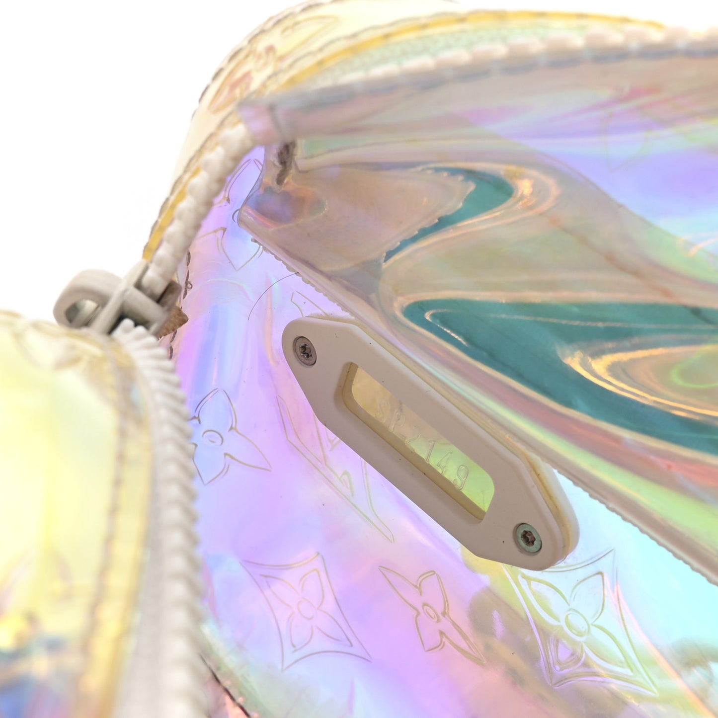 PVC Monogram Pochette Volga Iridescent Prism