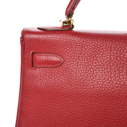 Hermes Taurillon Clemence Retourne Kelly 32 Rouge 33 of 41