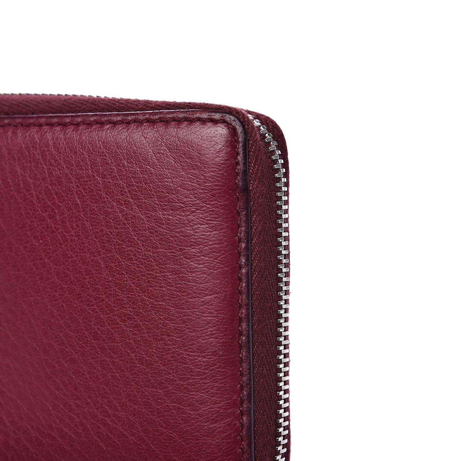 Gucci Pebbled Calfskin Soho Zip Around Wallet Cherry Gloss 10 of 15