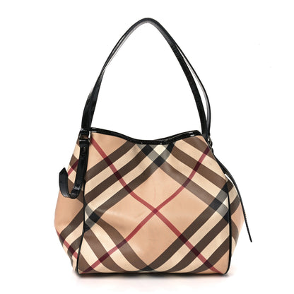 Burberry Nova Check Small Canterbury Tote Black 1 of 12