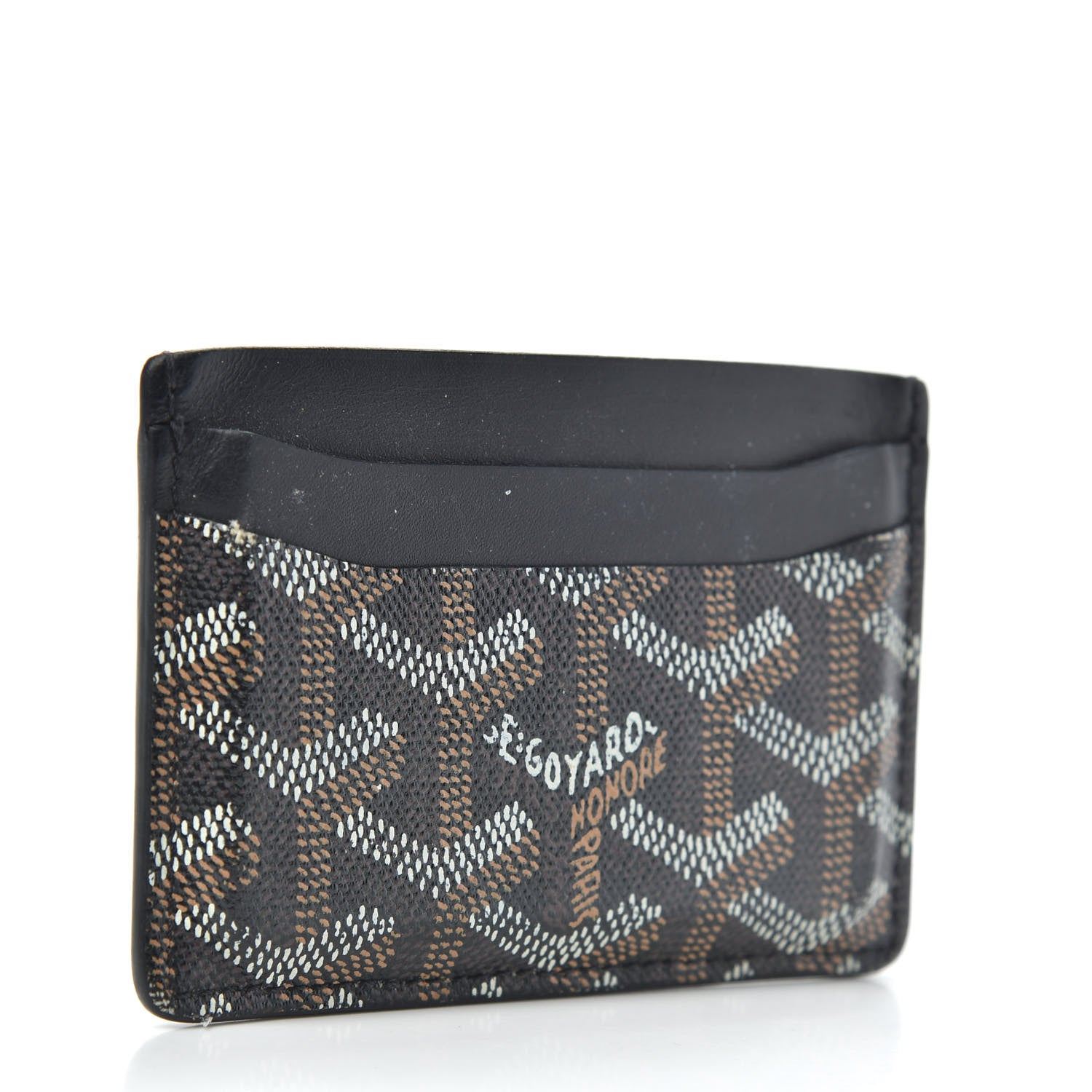 Goyard Goyardine Saint Sulpice Card Holder Black 3 of 9