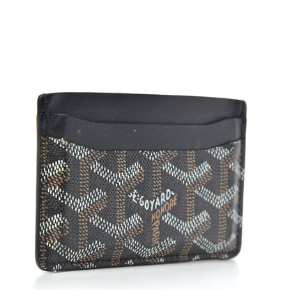 Goyard Goyardine Saint Sulpice Card Holder Black 3 of 9