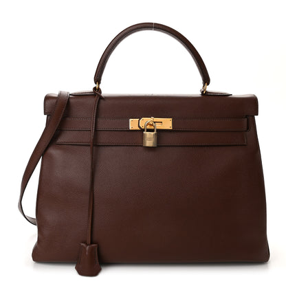 Hermes Courchevel Kelly Retourne 35 Noisette 1 of 13