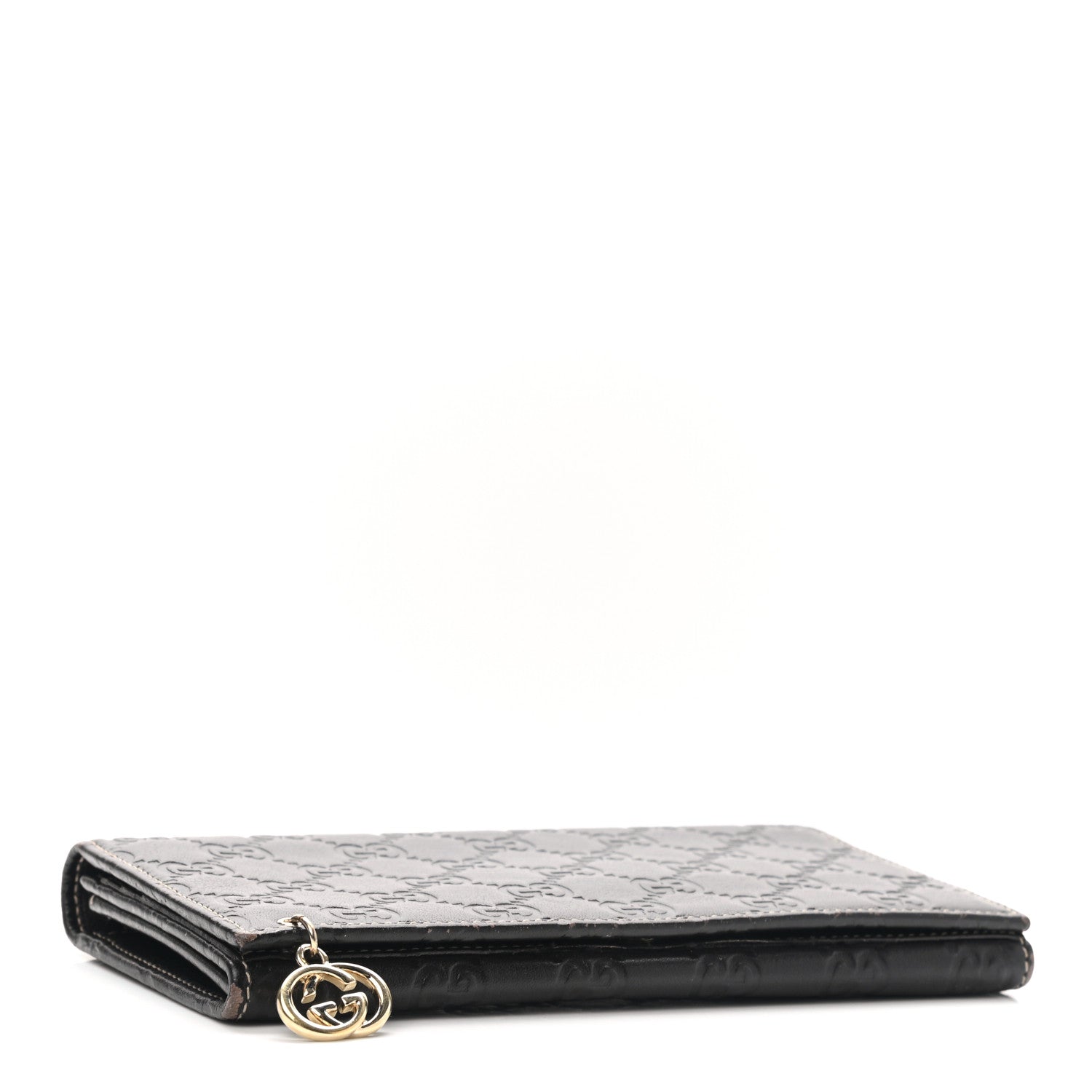 Gucci Guccissima Signature GG Pierce Continental Wallet Chocolate 4 of 11