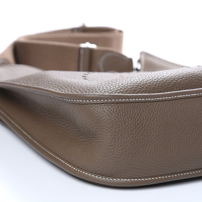 Hermes Taurillon Clemence Evelyne III GM Etoupe 8 of 13