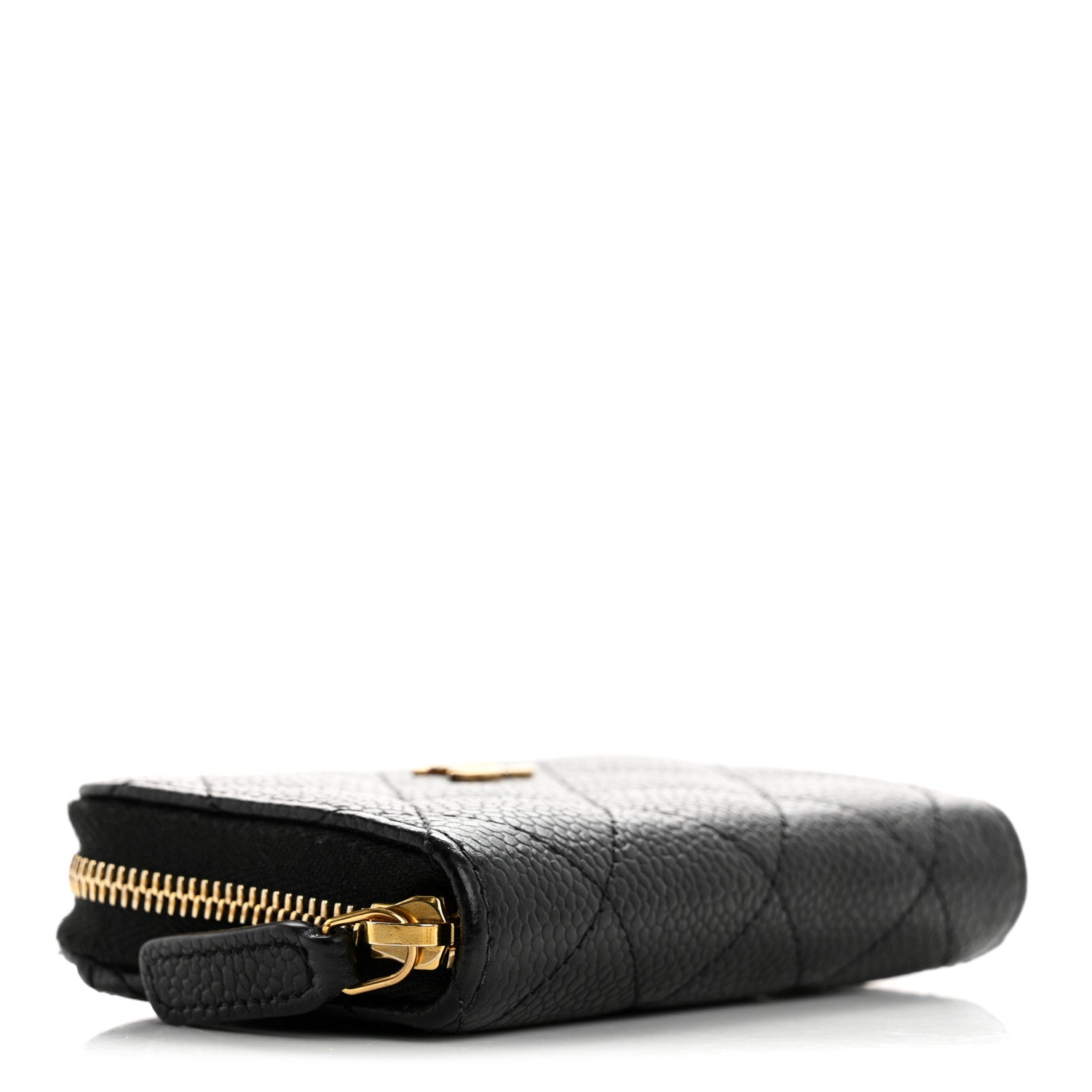 Chanel Caviar Quilted Zip Coin Purse Black 4 of 10
