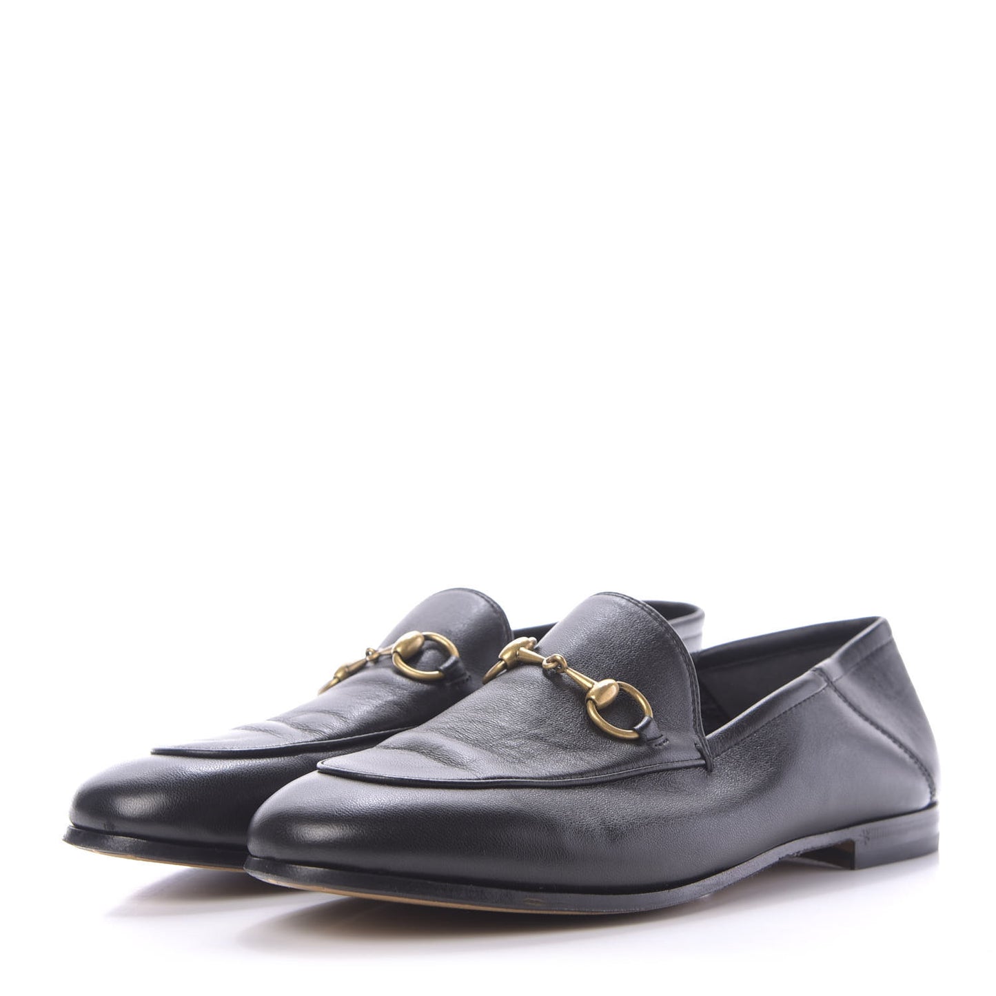 Lambskin Womens Brixton Horsebit Loafers 37 Black