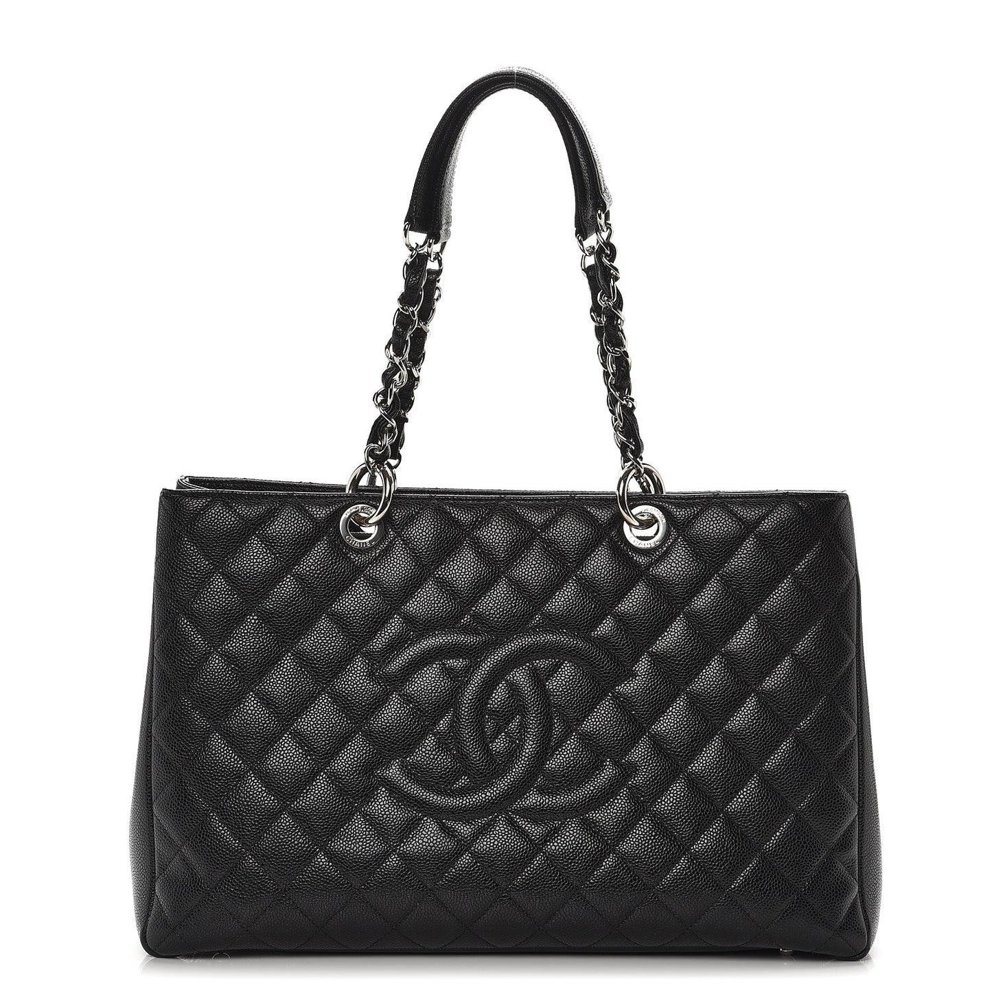 Caviar Quilted XL Grand Shopping Tote GST Black
