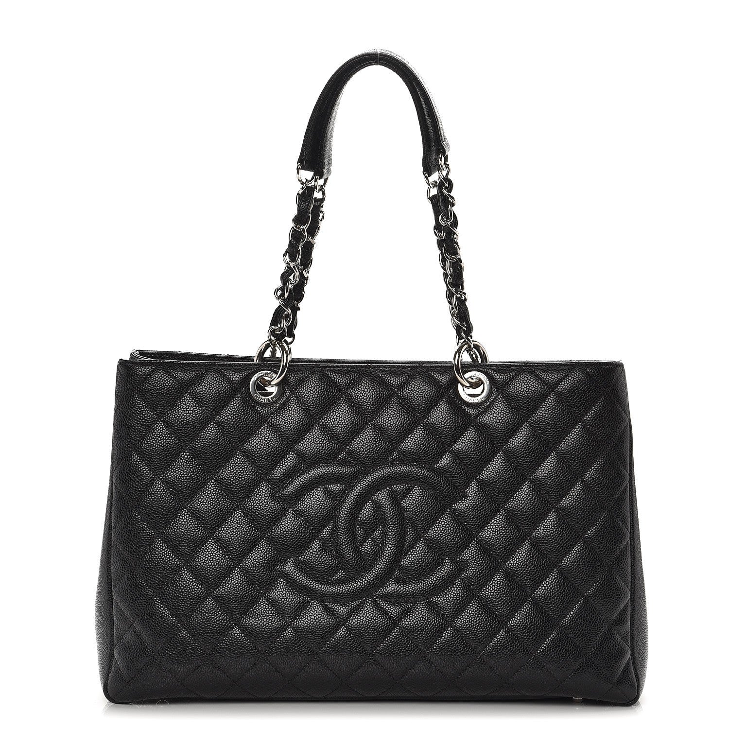 Chanel Caviar Quilted XL Grand Shopping Tote GST Black 1 of 15