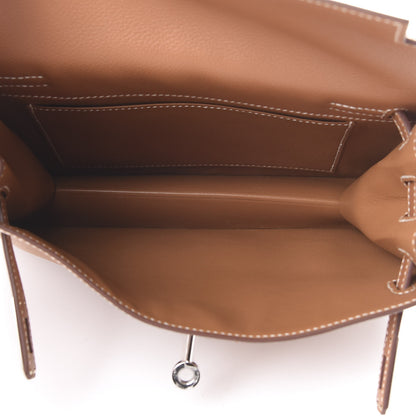 Hermes Evercolor Kelly Danse II Belt Bag Gold 4 of 11