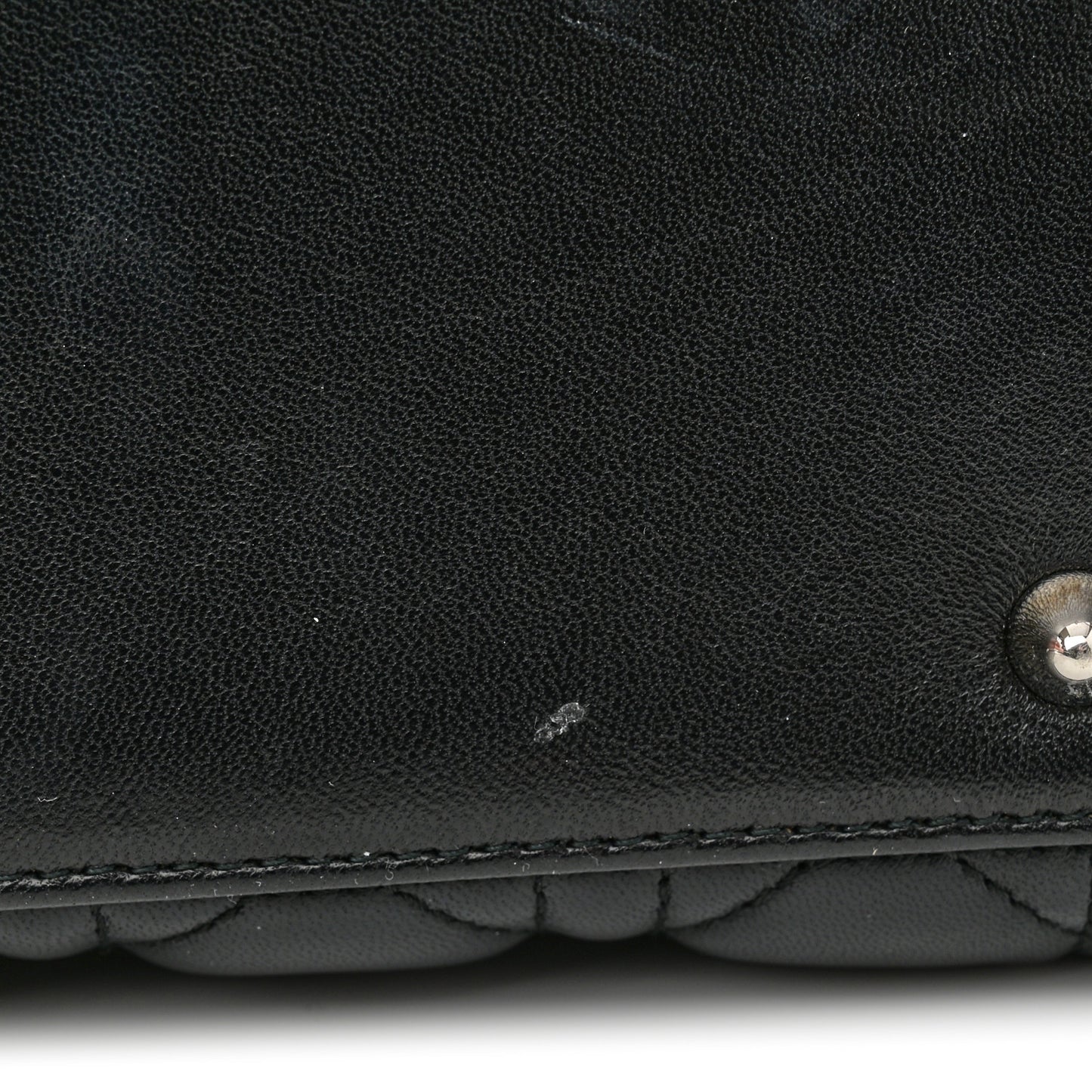 Lambskin Cannage Medium Lady Dior Black